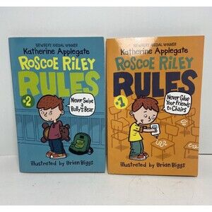 Roscoe Riley Rules Paperback Books Lot of 2 katherine Applegate Age 6-10